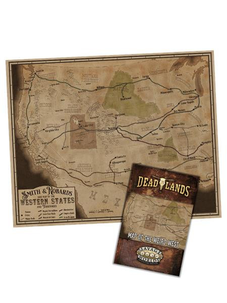 Savage Worlds AE: Deadlands - Map of the Weird West